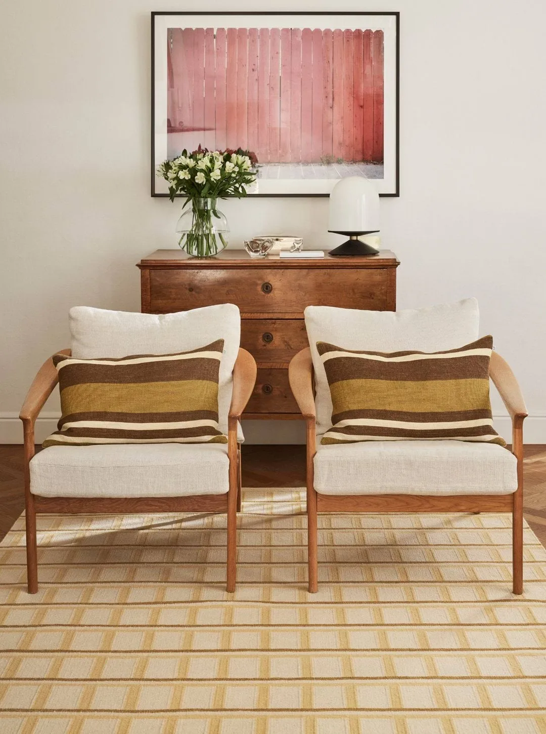 Mysore uldtæppe, Off White-Masala Yellow-Yellow, 230x320 cm Chhatwal & Jonsson