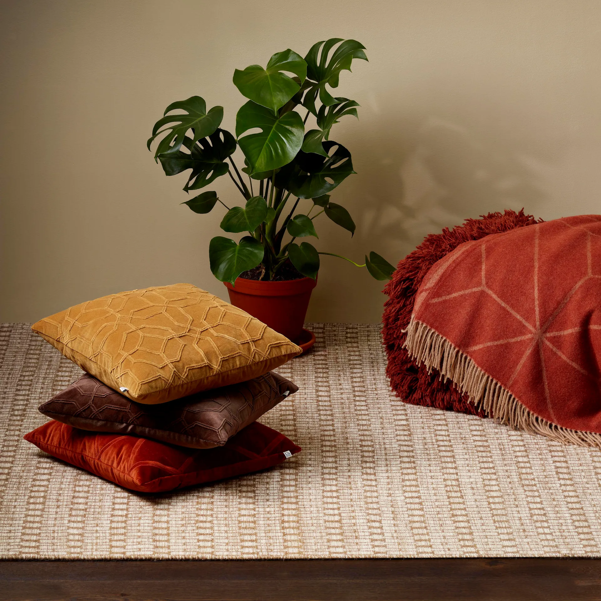 Nandi pudebetræk 50x50 cm, Masala yellow Chhatwal & Jonsson