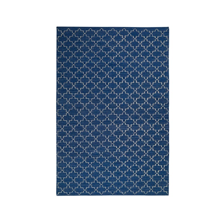 New Geometric tæppe - indigo melange/offwhite, 234x323 cm - Chhatwal & Jonsson