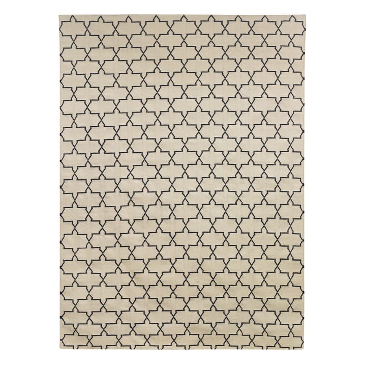 Nyt Geometrisk tæppe 180 x 272 cm - Beige/sort - Chhatwal & Jonsson