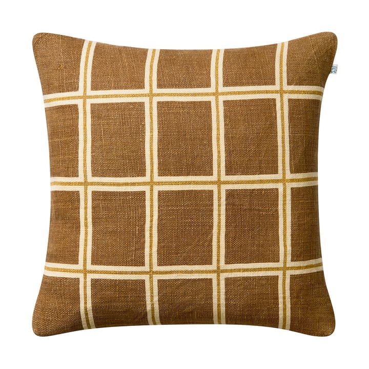 Raha pudebetræk 50x50 cm - Taupe-masala yellow - Chhatwal & Jonsson