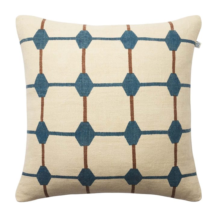 Rakhi pudebetræk 50x50 cm, Palace blue/Taupe Chhatwal & Jonsson