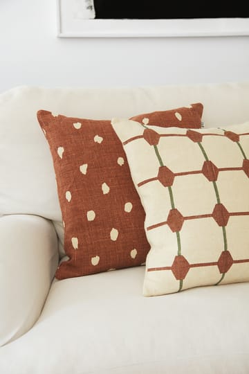 Rakhi pudebetræk 50x50 cm - Terracotta/Cactus green - Chhatwal & Jonsson