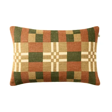 Ravi pudebetræk - Apricot Orange-Cactus Green-Khaki, 40x60 cm - Chhatwal & Jonsson