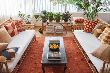 Ravi tæppe 177x266 cm - Orange/Offwhite - Chhatwal & Jonsson