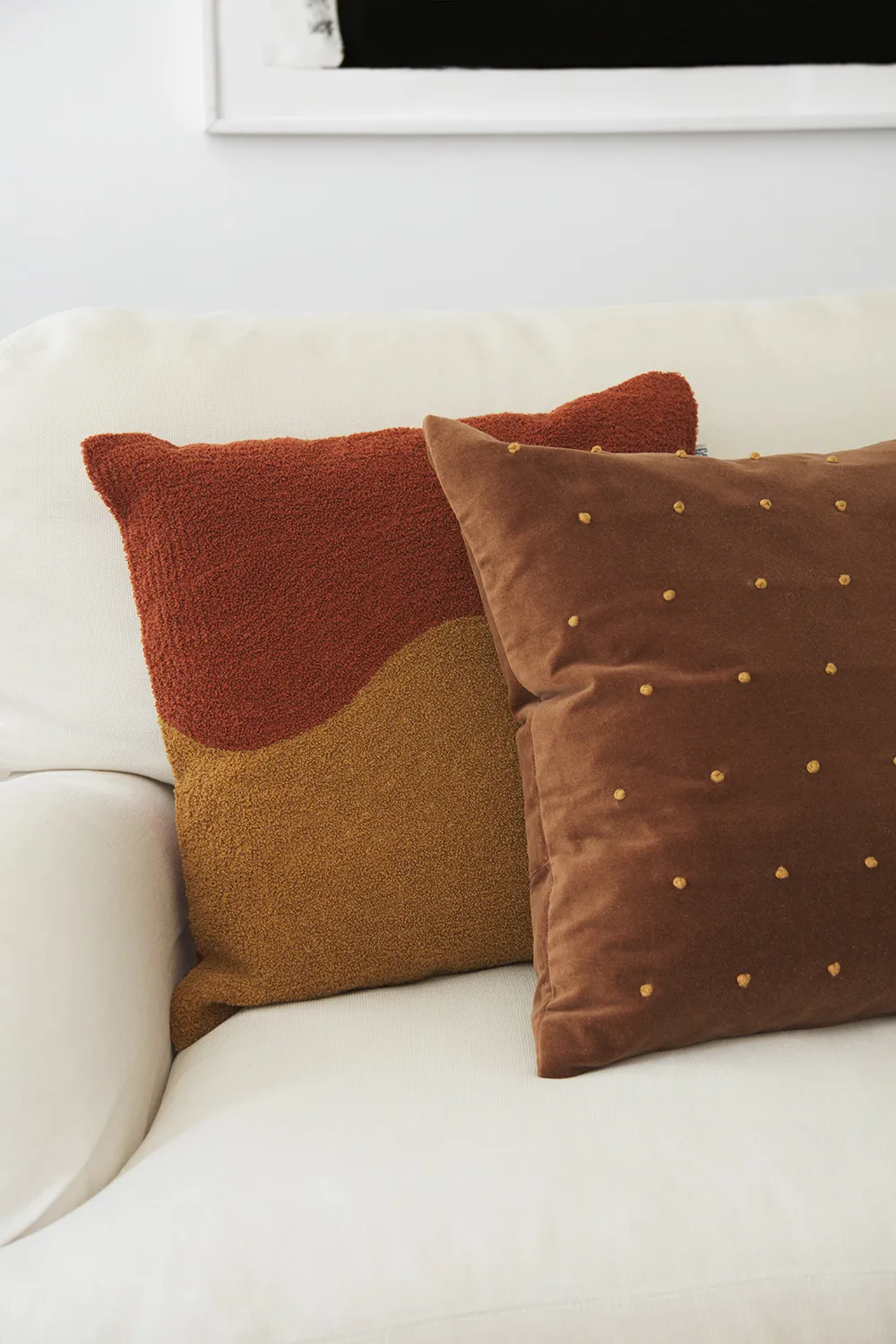 Roma pudebetræk 50x50 cm, Cognac/Masala yellow Chhatwal & Jonsson