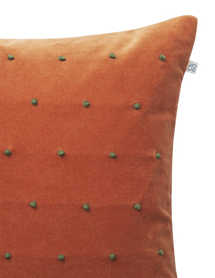 Roma pudebetræk 50x50 cm, Terracotta/Forest green Chhatwal & Jonsson