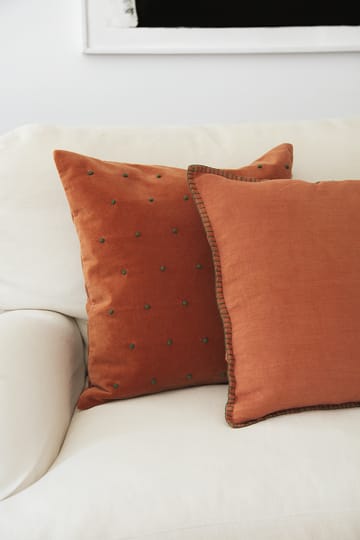 Roma pudebetræk 50x50 cm - Terracotta/Forest green - Chhatwal & Jonsson