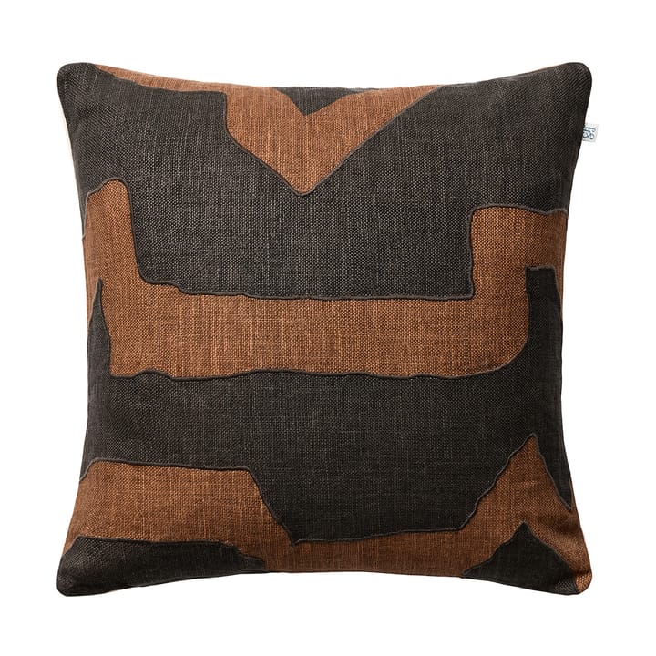 Sikkim pudebetræk 50x50 cm - Taupe/Dark Brown - Chhatwal & Jonsson