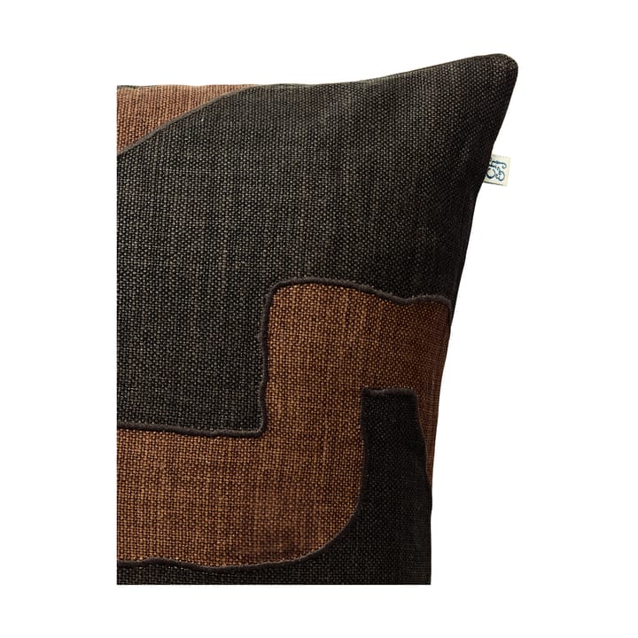 Sikkim pudebetræk 50x50 cm, Taupe/Dark Brown Chhatwal & Jonsson