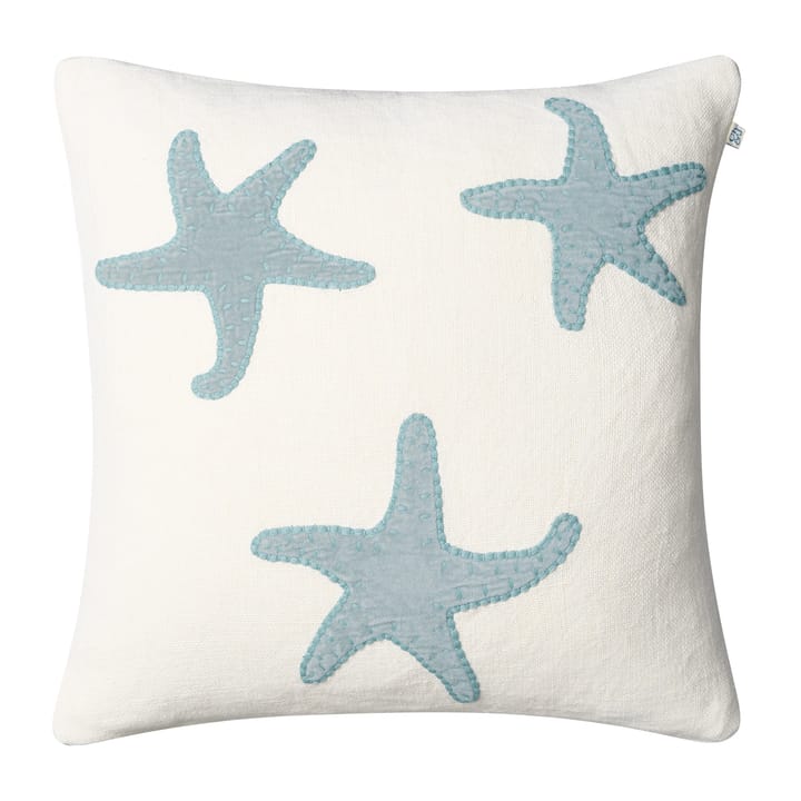 Star Fish pudebetræk 50x50 cm - Offwhite/Aqua - Chhatwal & Jonsson