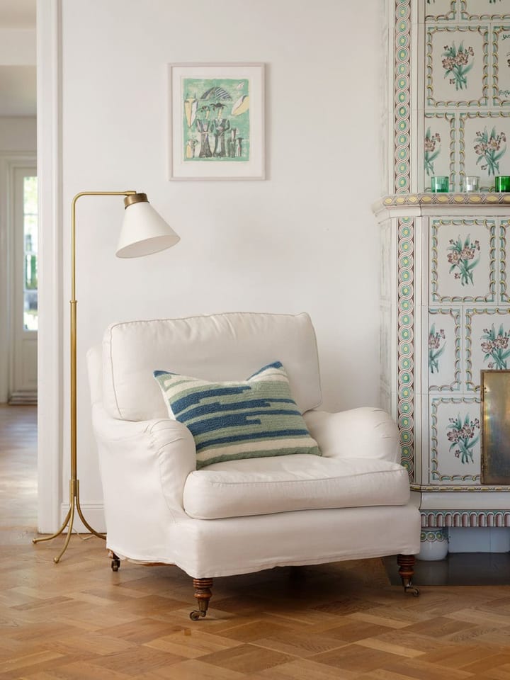 Stripe Asis pudebetræk 40x60 cm, Heaven blue-aqua-off white Chhatwal & Jonsson