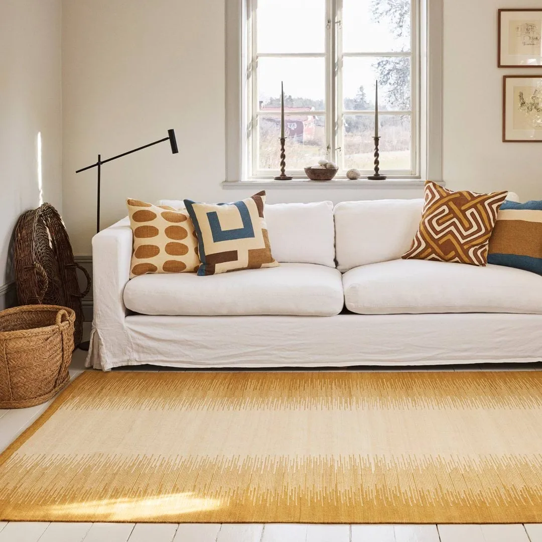 Tapti uldtæppe, Masala Yellow-Off White, 320x230 cm Chhatwal & Jonsson