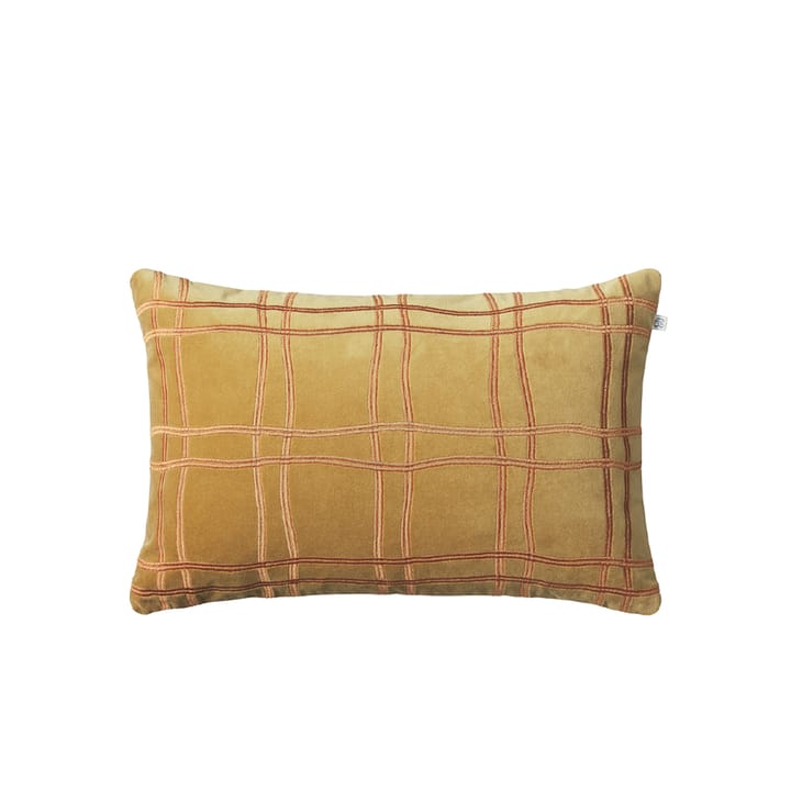 Tattersall pude - masala yellow/orange, 60x40 cm - Chhatwal & Jonsson