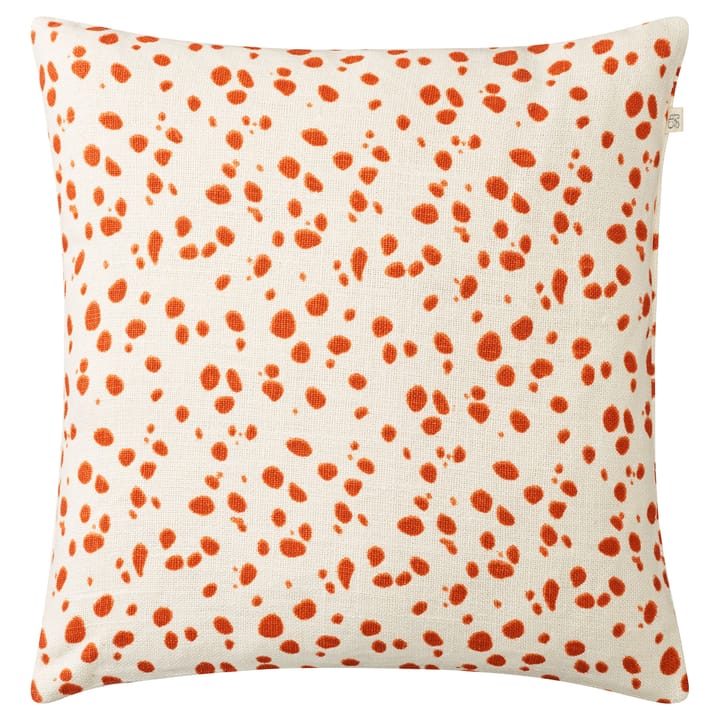 Tiger Dot pudebetræk 50 x 50 cm - Hvid/Jaffa orange - Chhatwal & Jonsson