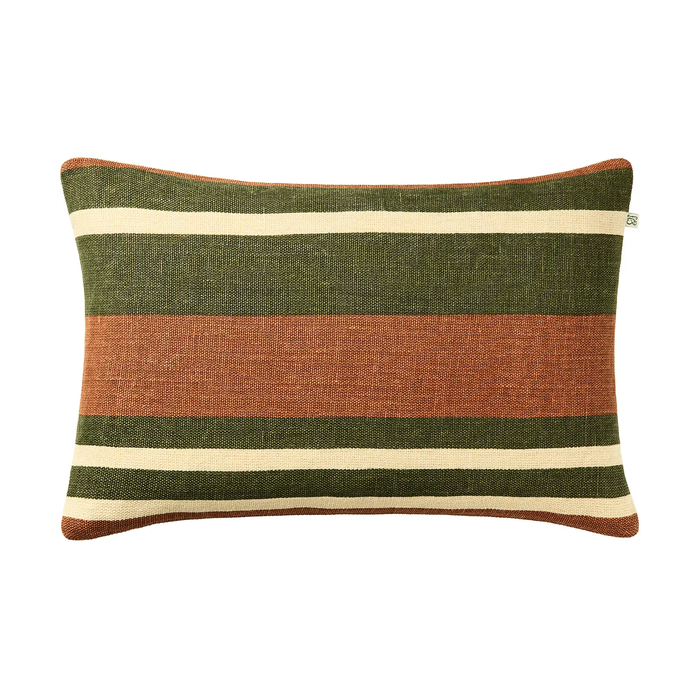 Vera pudebetræk, Apricot Orange-Cactus Green, 40x60 cm Chhatwal & Jonsson