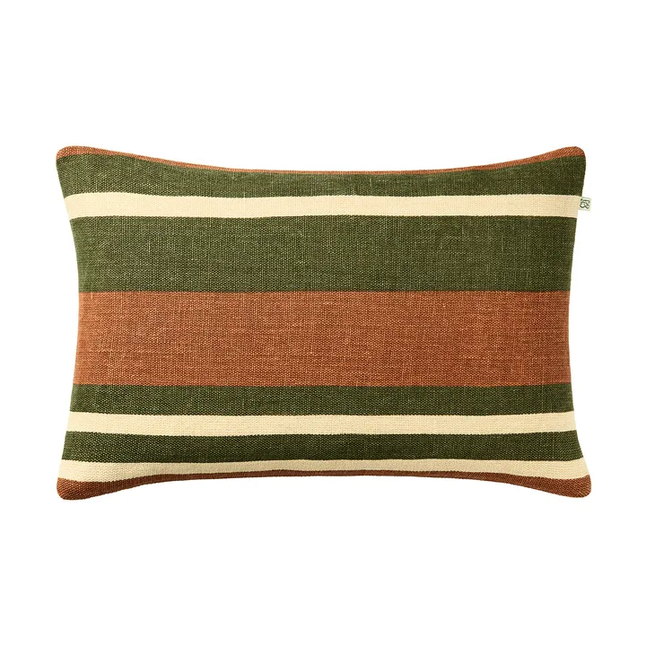 Vera pudebetræk - Apricot Orange-Cactus Green, 40x60 cm - Chhatwal & Jonsson