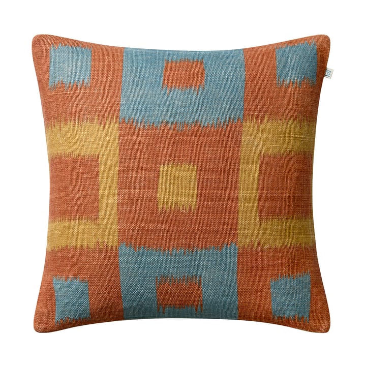 Vicky pudebetræk 50x50 cm - Apricot orange-heaven blue-khaki - Chhatwal & Jonsson