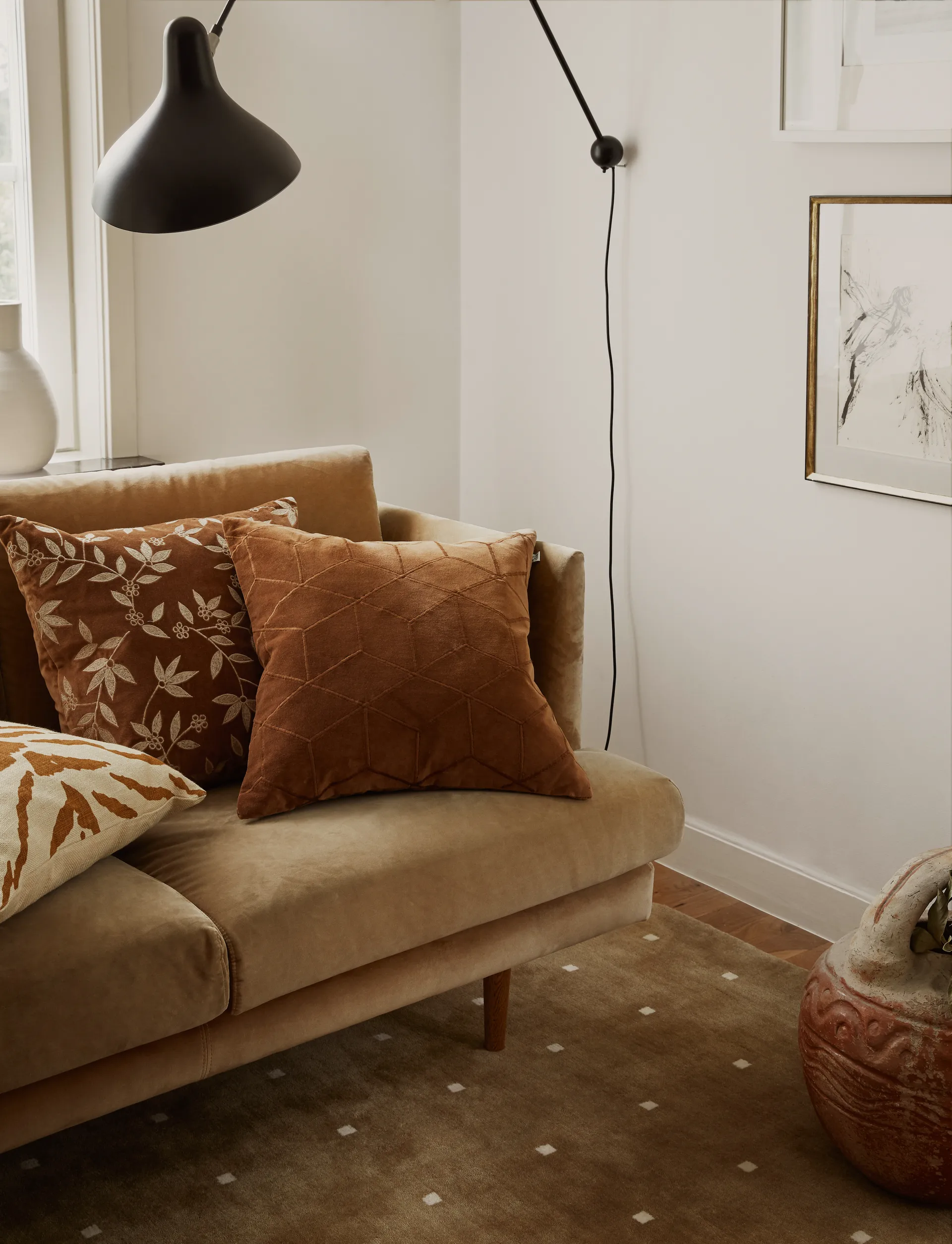 Vir pudebetræk 50x50 cm, Cognac Chhatwal & Jonsson