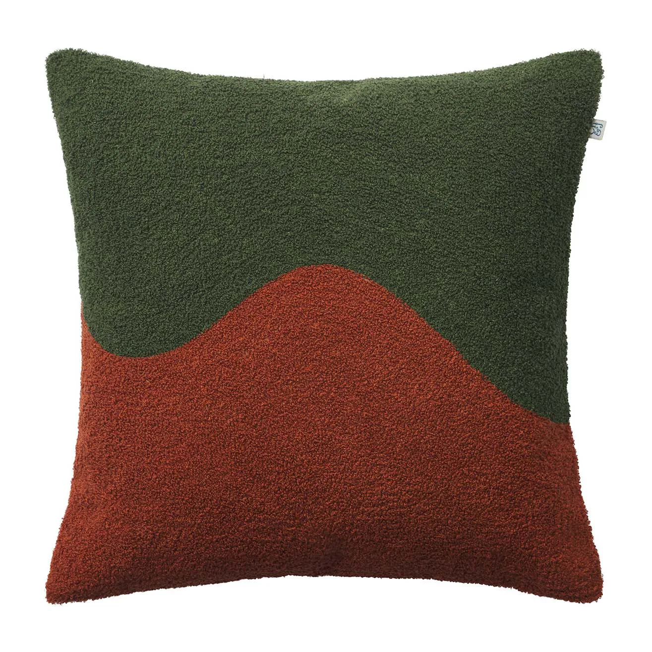 Yogi pudebetræk 50x50 cm, Forest green/Terracotta Chhatwal & Jonsson