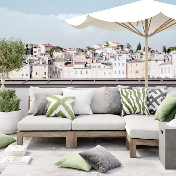 Zebra Outdoor pude 50x50 cm, blue/offwhite, 50 cm Chhatwal & Jonsson
