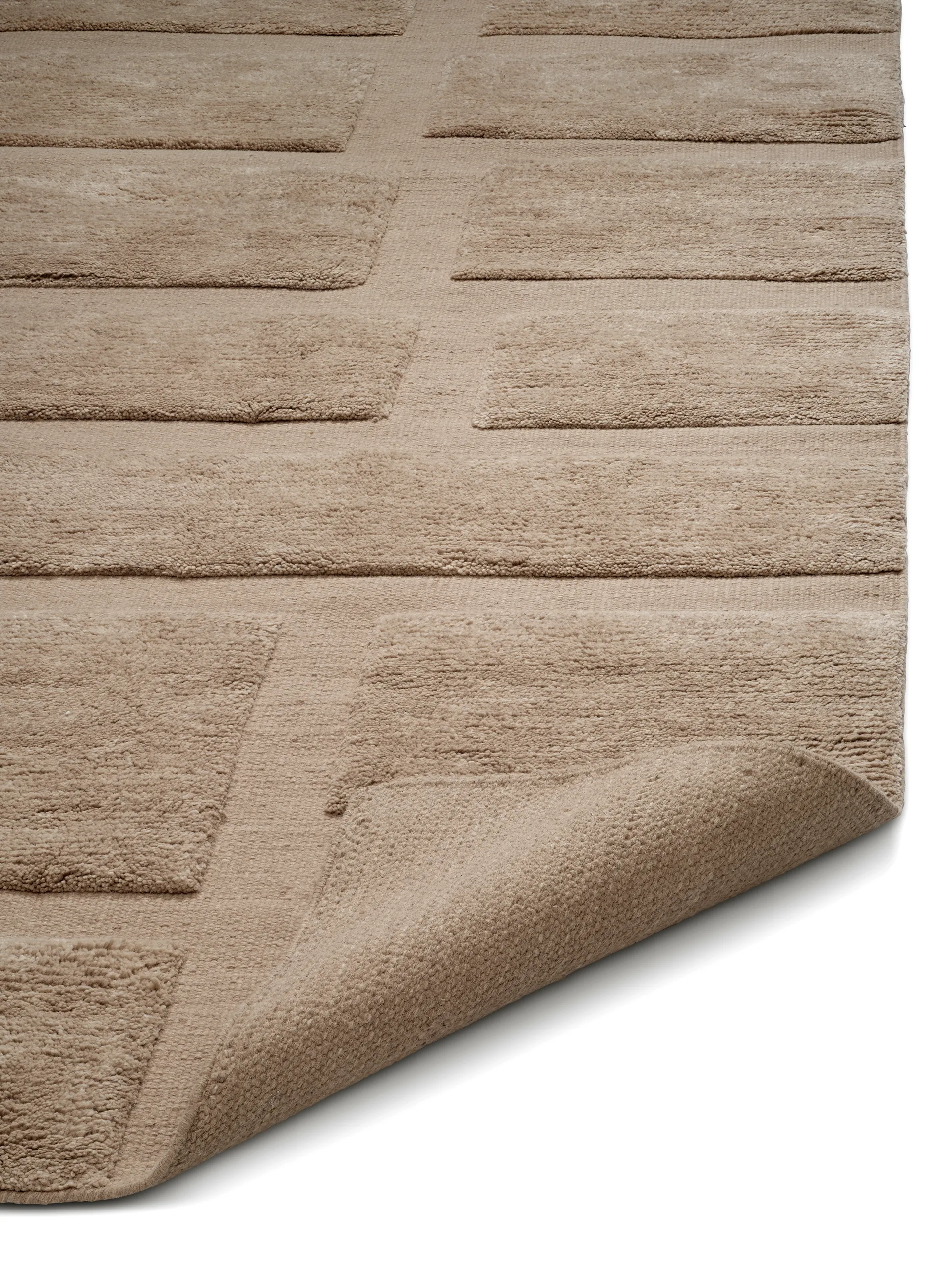 Bricks uldtæppe 170x230 cm, Beige Classic Collection