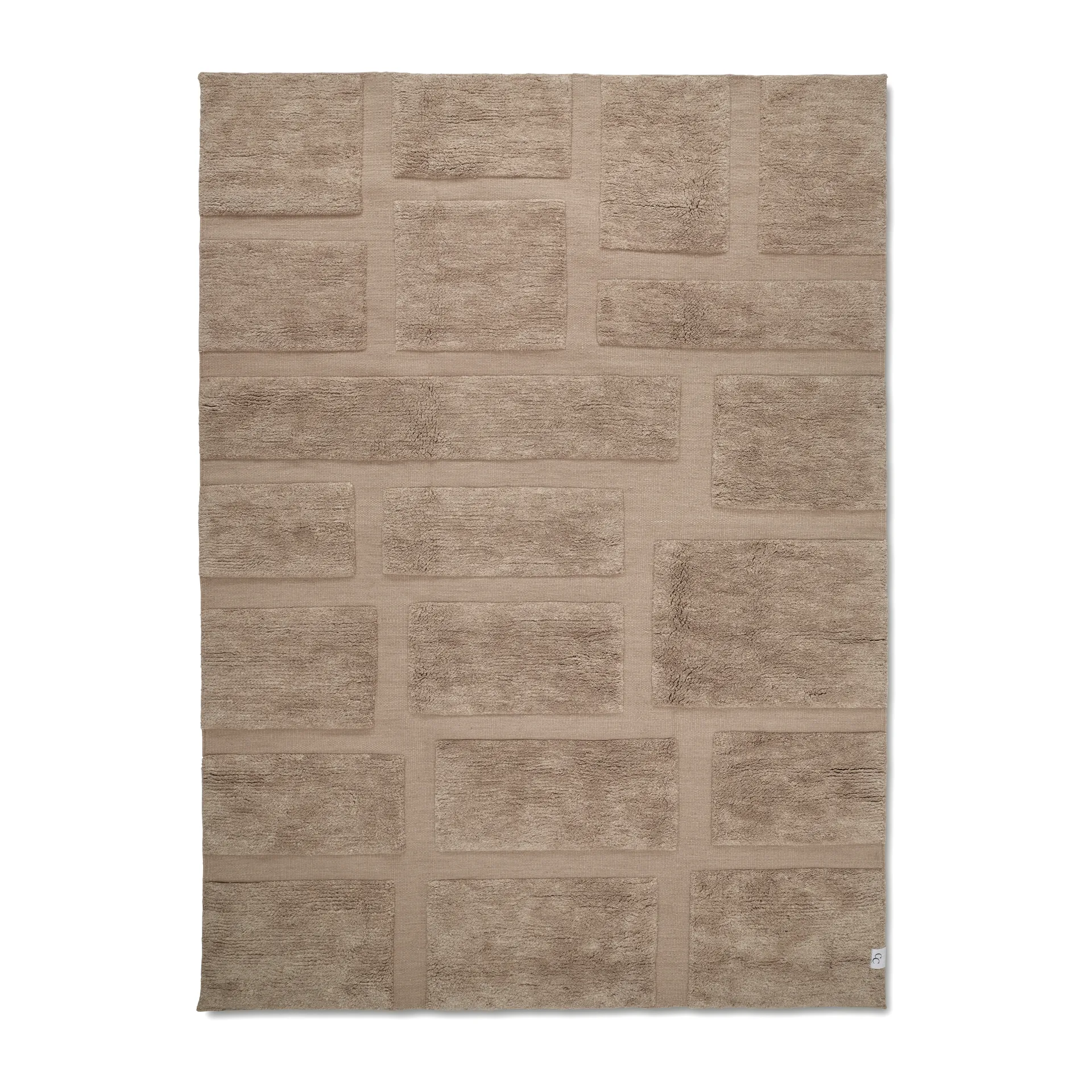 Bricks uldtæppe 250x350 cm, Beige Classic Collection