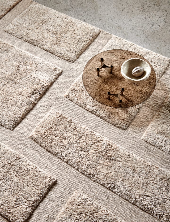 Bricks uldtæppe 250x350 cm - Beige - Classic Collection