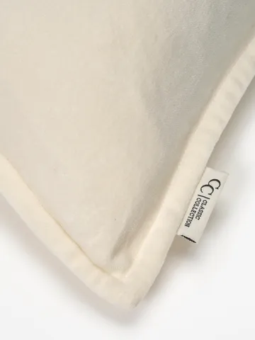 Classic Velvet pudebetræk 50x50 cm - White - Classic Collection