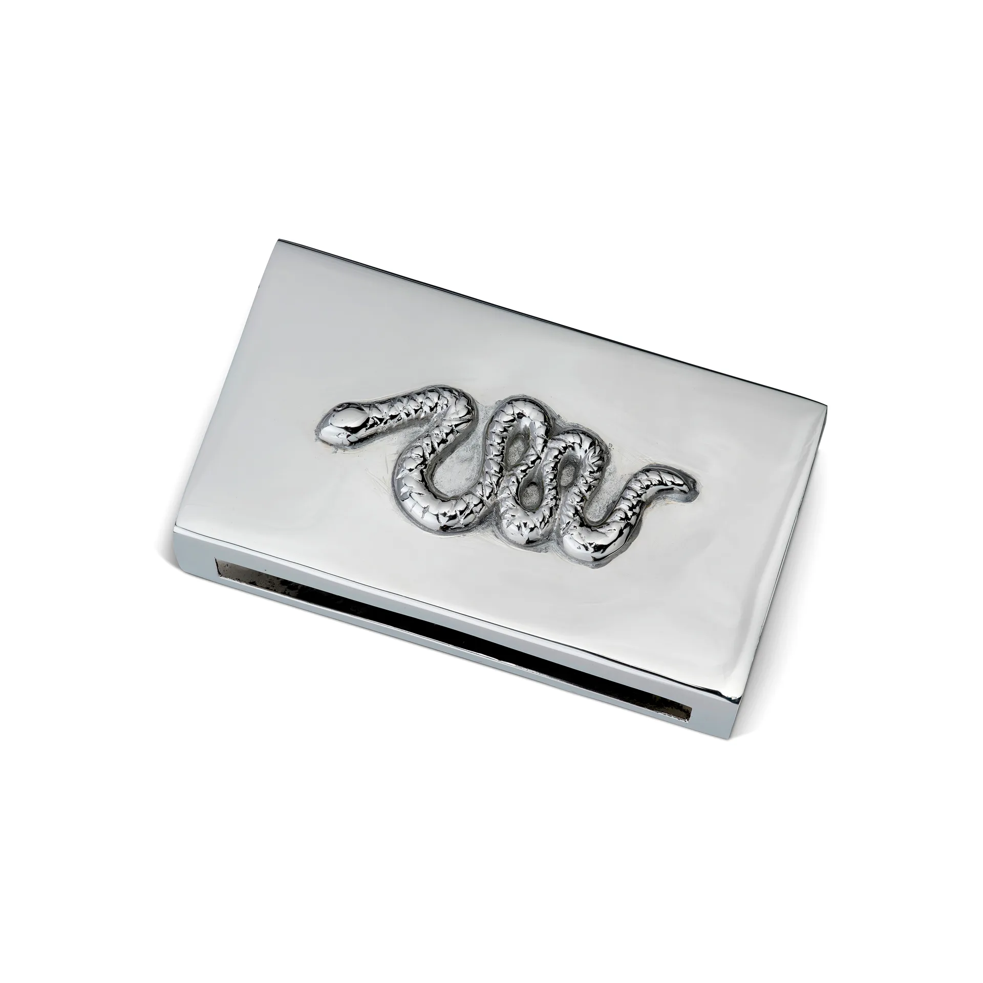 Coral Snake tændstiketui , Forniklet messing Classic Collection