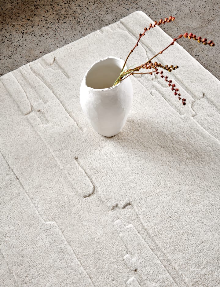 Curve uldtæppe 170x230 cm, Ivory Classic Collection
