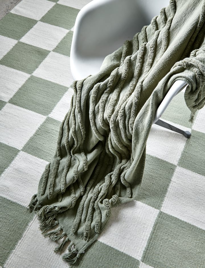 Edge bomuldsplaid 130x170 cm, Tea Classic Collection