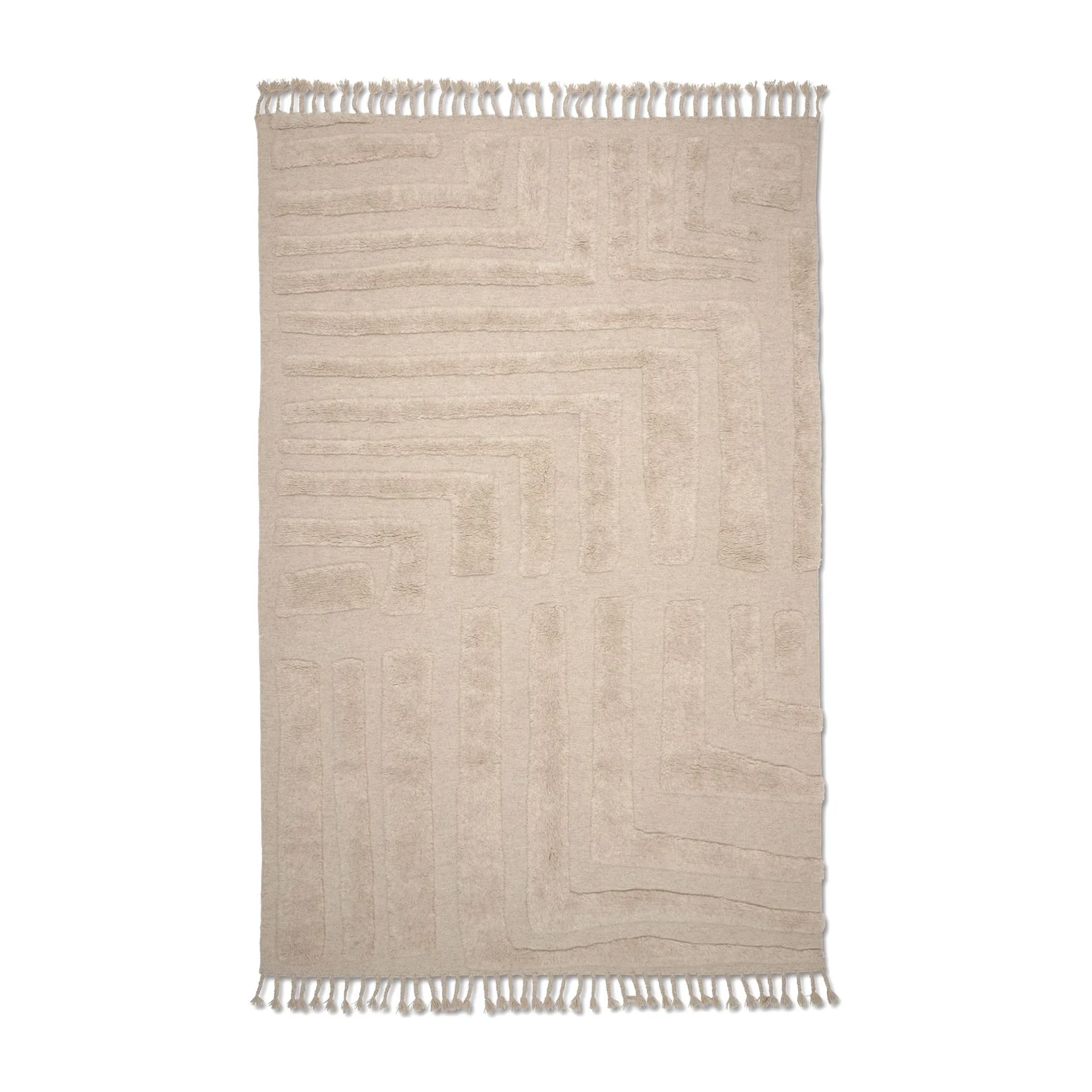 Field uldtæppe 200x300 cm, Natural Beige Classic Collection