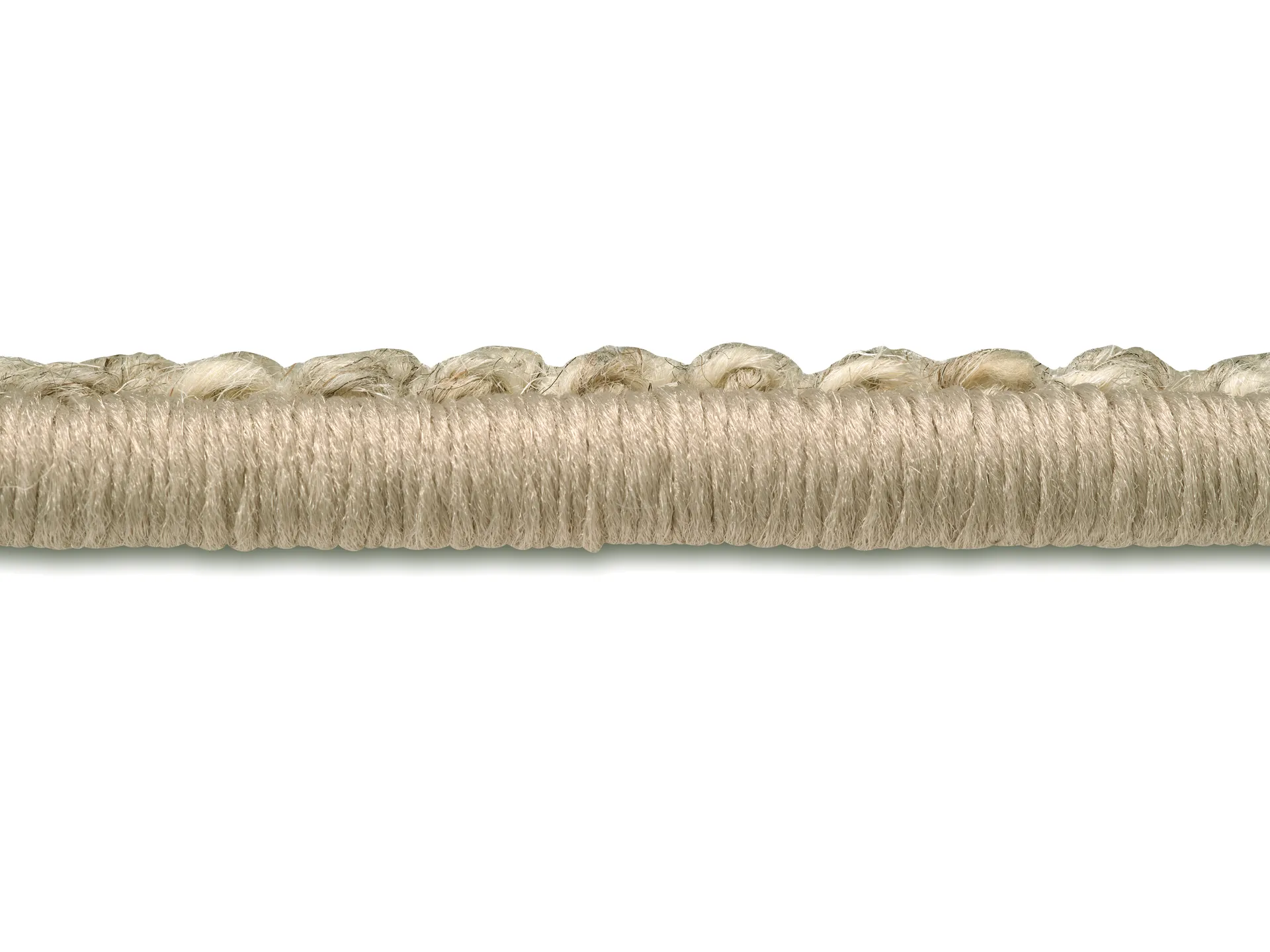 Fjellmyr tæppe med kantsyning, Naturbeige, 200x200 cm Classic Collection