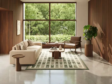 Fyrbo tæppe - Grøn, 170x230 cm - Classic Collection