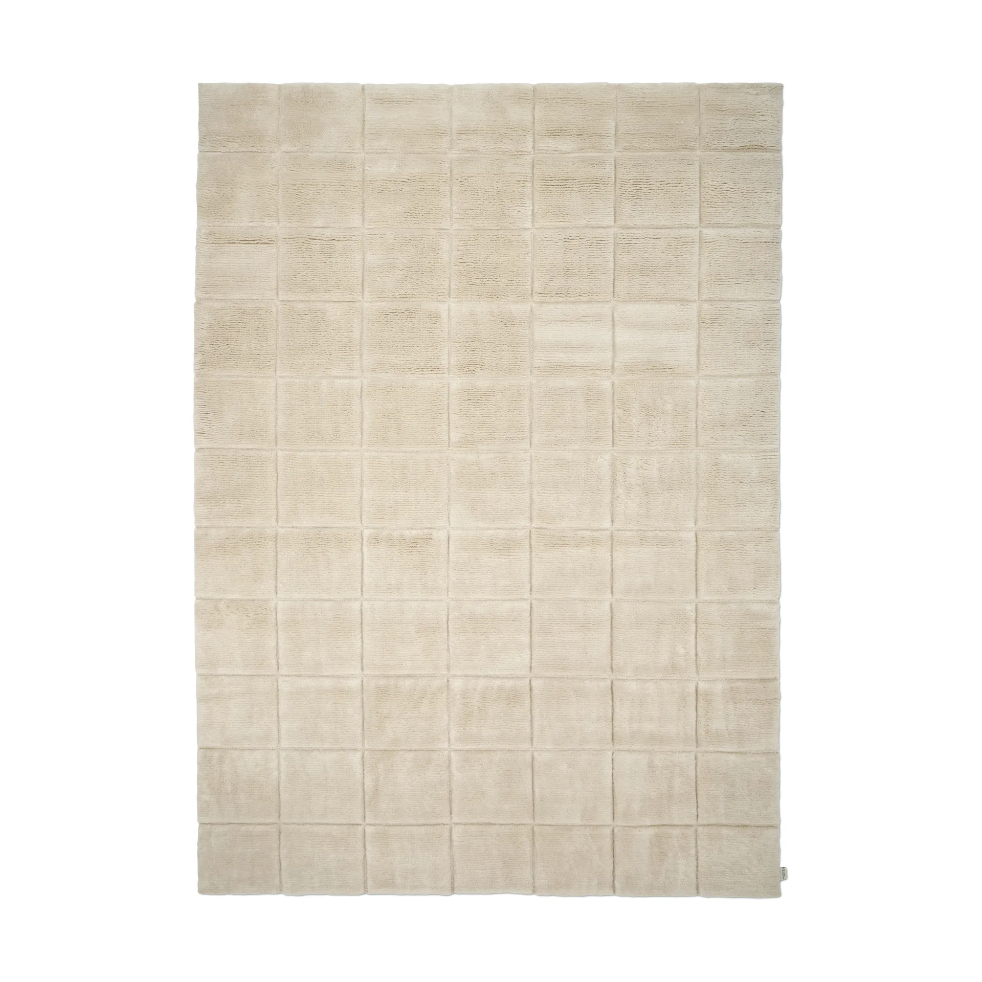 Grid tæppe, Ivory, 170x230 cm Classic Collection