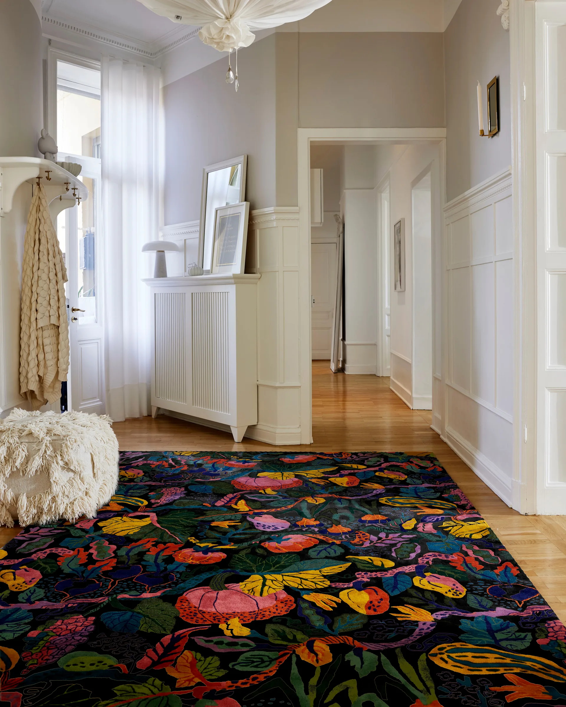 Heritage Garden tæppe, Charcoal-multi, 170x230 cm Classic Collection