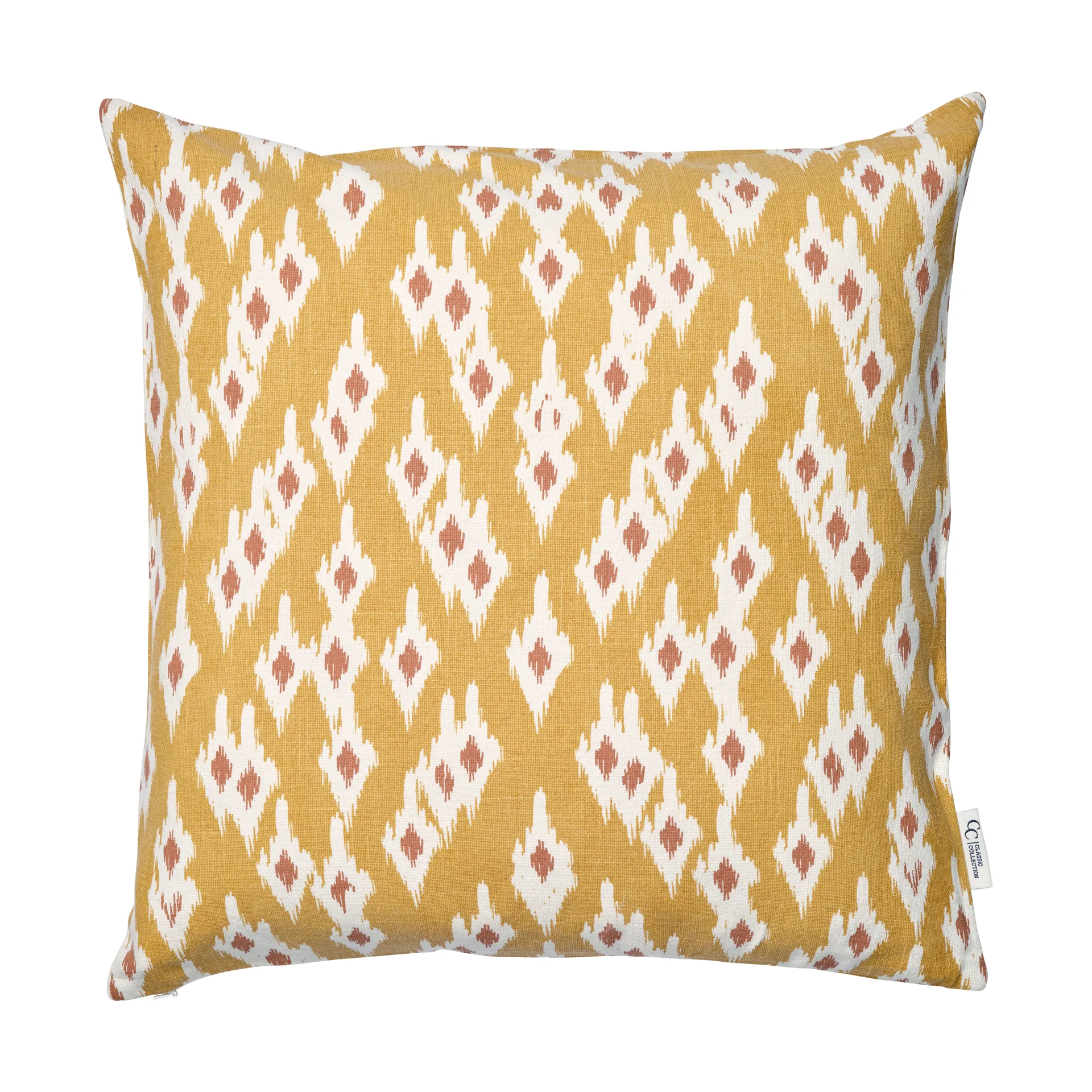 Ikat Diamond pudebetræk 50x50 cm, Yellow Classic Collection