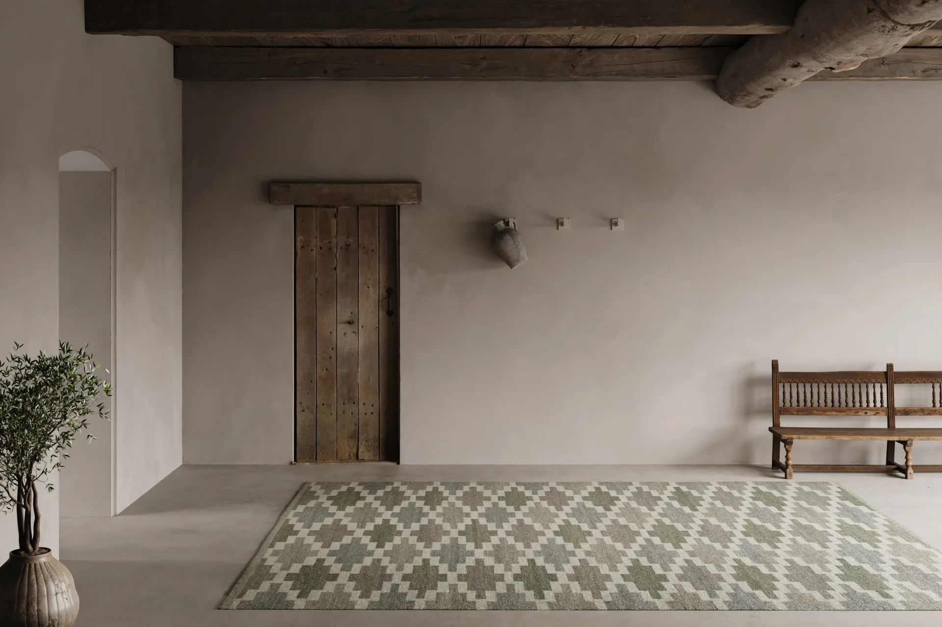 Korsnäs tæppe, Blågrøn, 250x350 cm Classic Collection