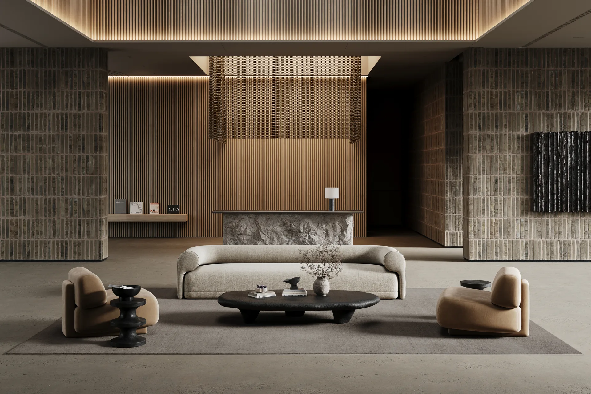 Lobby-måtte med kantsyning, Grå, 400x600 cm Classic Collection