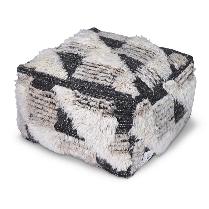 Marrakesh puf 55x55 cm - Ivory/Charcoal - Classic Collection