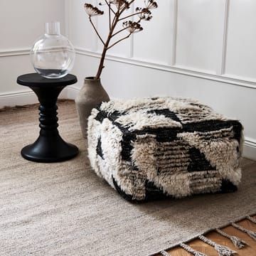 Marrakesh puf 55x55 cm - Ivory/Charcoal - Classic Collection