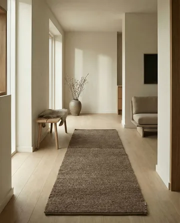 Merino løber - Brun, 80x300 cm - Classic Collection