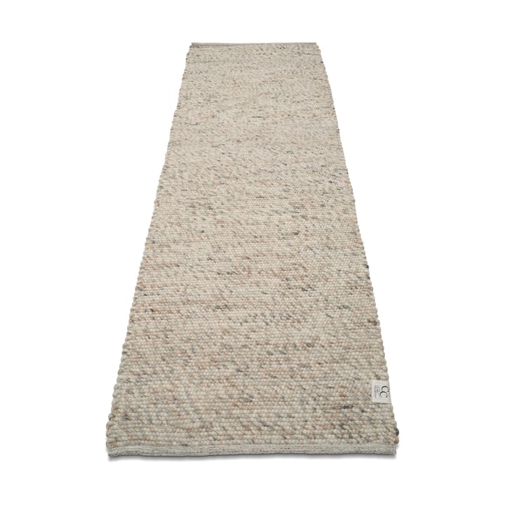 Merino uldtæppe 80x250 cm - Naturbeige - Classic Collection