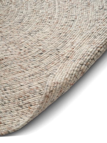 Merino uldtæppe rund Ø240 cm - Natural beige - Classic Collection