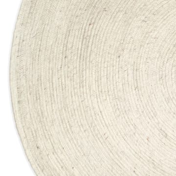 Merino uldtæppe rundt Ø160 cm - Hvid - Classic Collection
