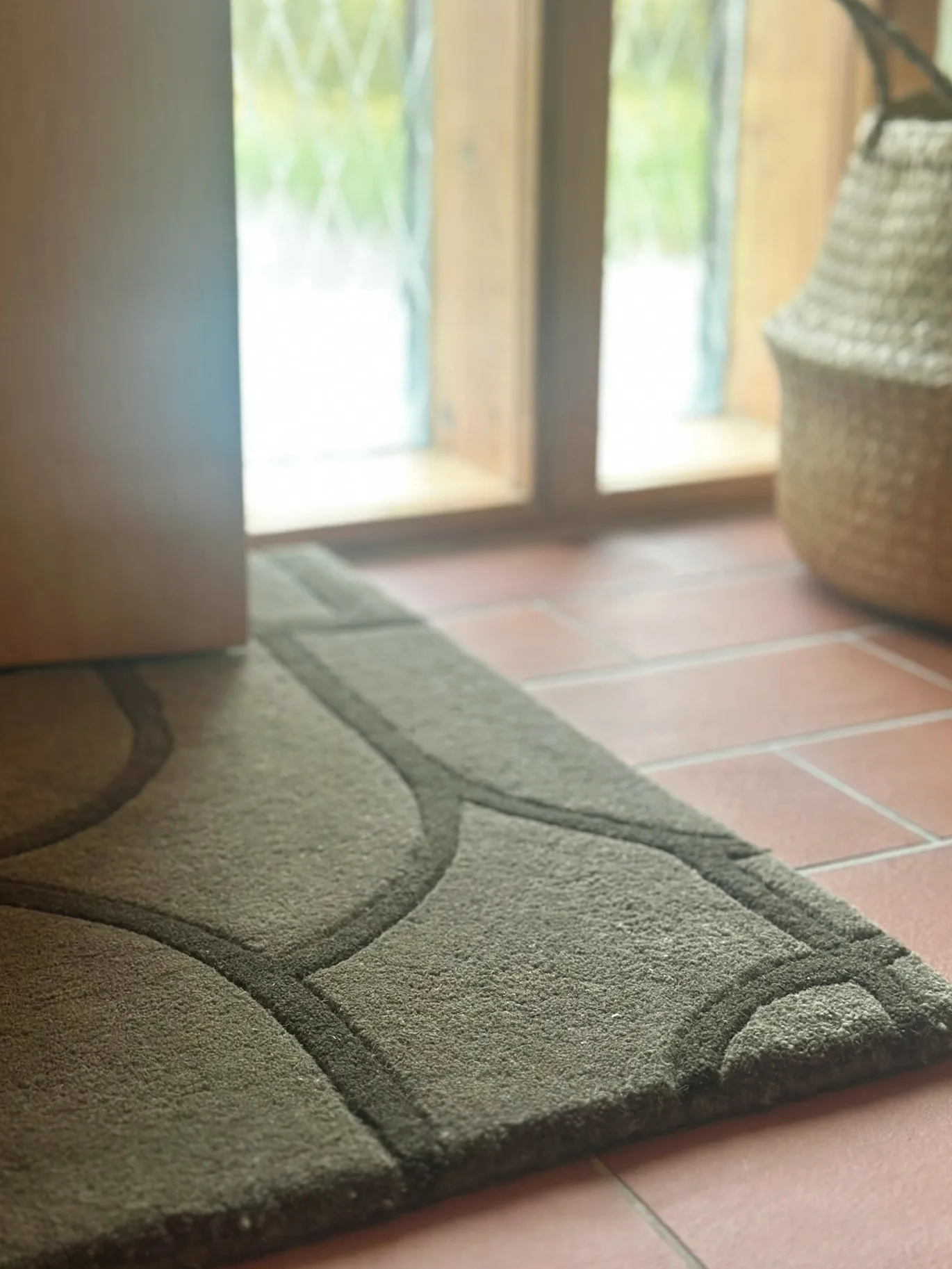 Modern Abstract dørmåtte 60x90 cm, Grøn Classic Collection