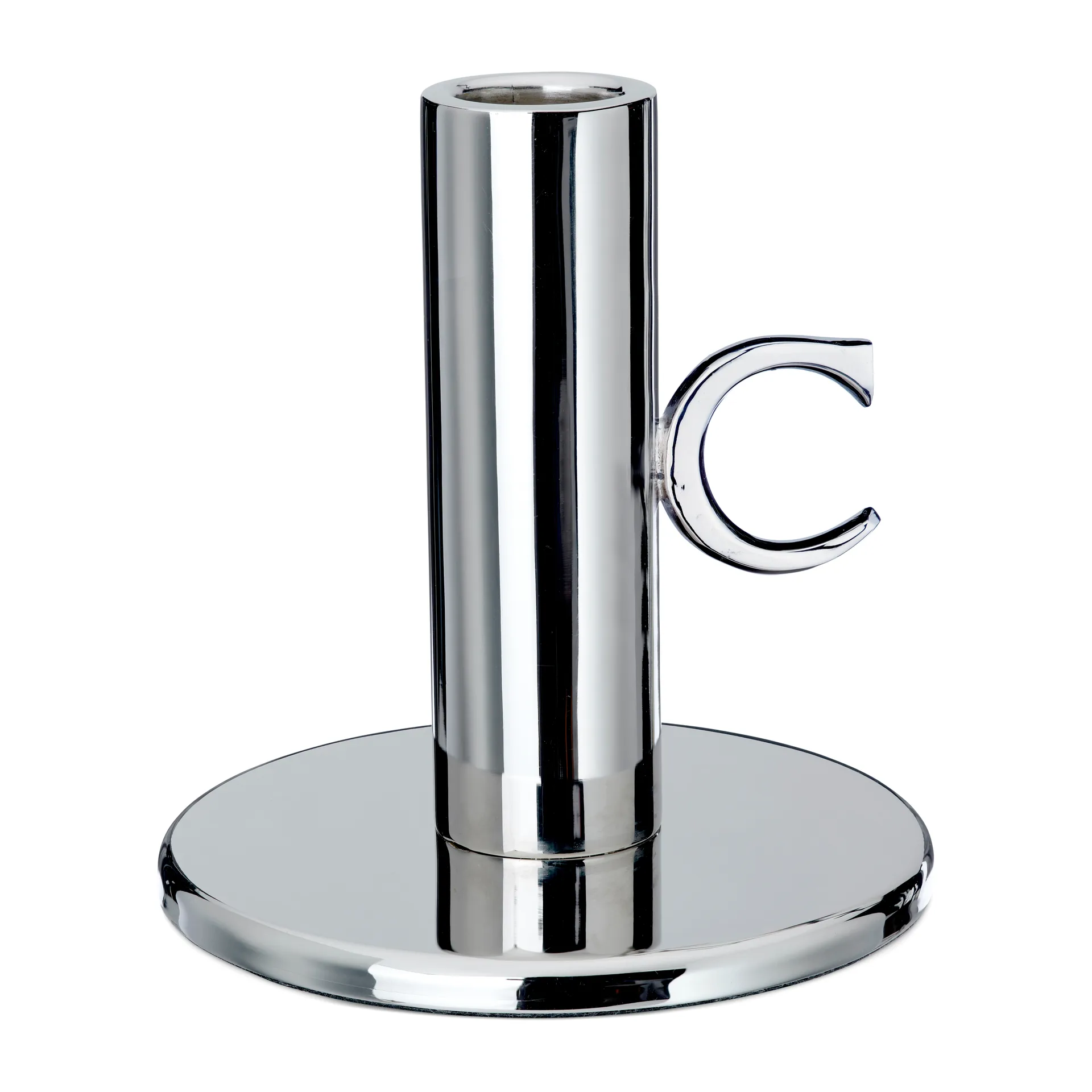 Monogram lysestage 11 cm, Forniklet messing Classic Collection