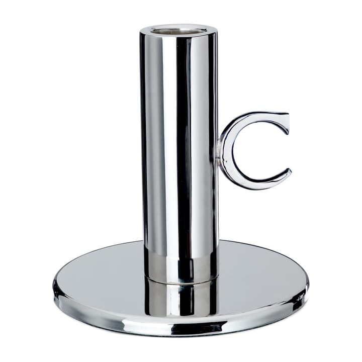 Monogram lysestage 11 cm - Forniklet messing - Classic Collection