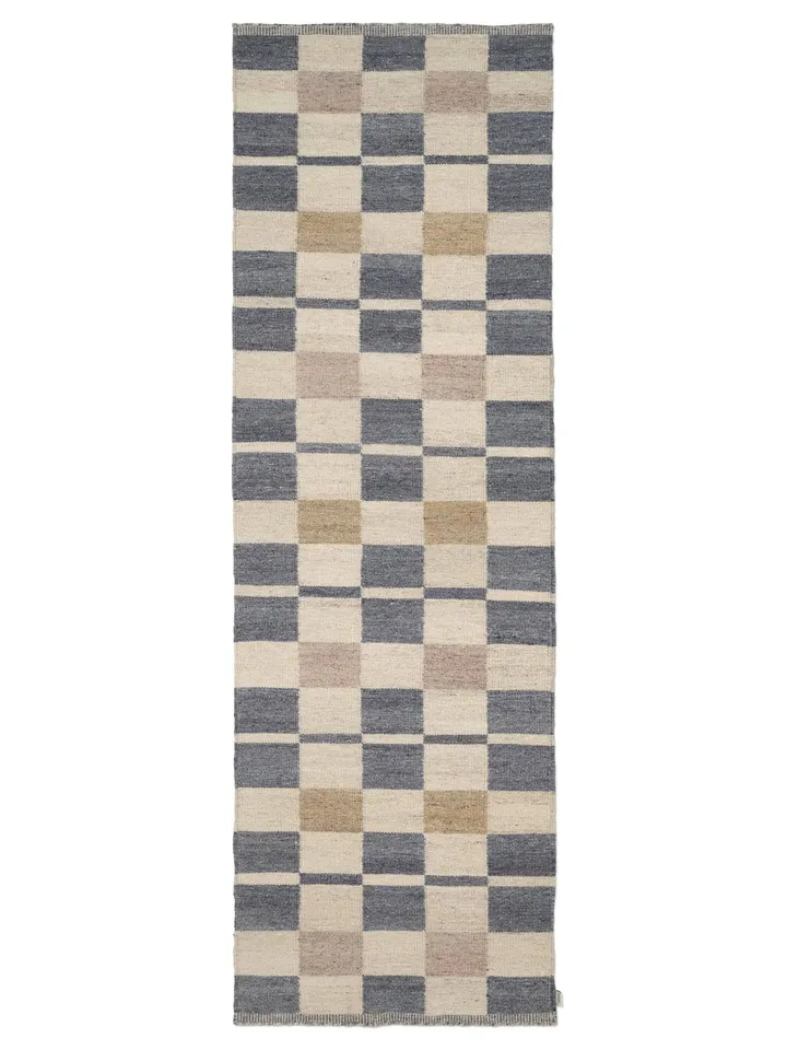 Rutvik tæppe - Blue, 80x250 cm - Classic Collection
